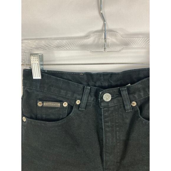 Calvin Klein Vintage Black Denim Jeans Size 1 - Picture 5 of 6